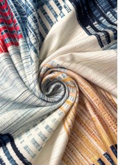 Multi Color dresses,Geometric dresses,Everyday dresses,Casual dresses,ROTITA Geometric Print Multi Color A Line V Neck Dress