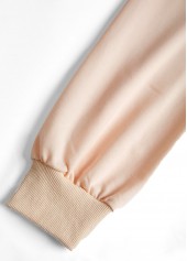 Skin Color tops,Christmas tops,ROTITA Christmas Lace Skin Color Round Neck Long Sleeve Sweatshirt