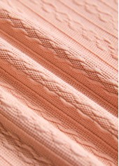 Dusty Pink tops,Contrast Color tops,ROTITA Patchwork Dusty Pink Round Neck Long Sleeve Sweatshirt