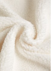 White plus size,Plain Color plus size,ROTITA Plus Size Button White Stand Collar Sleeveless Waistcoat