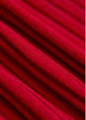 Wine Red tops,Contrast Color tops,ROTITA Button Wine Red Split Neck Long Sleeve Sweatshirt