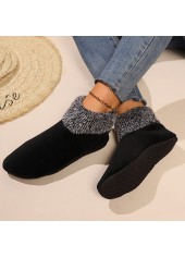 Black accessories,Contrast Color accessories,Black Thick Low Cut Waterproof Socks