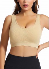 Skin Color intimates,Plain Color intimates,Scoop Detail Skin Color Stretch Bra
