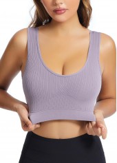 Dusty Purple intimates,Dusty Purple Scoop Wide Strap Bra