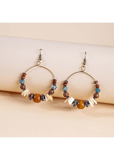 Multi Color jewelry,Tribal jewelry,Multi Color Beaded Tribal Alloy Earrings