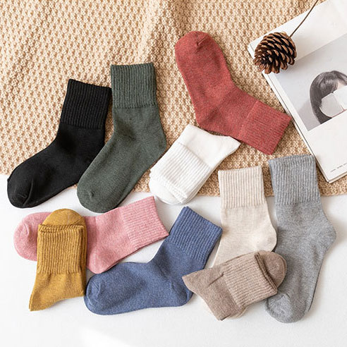 Multi Color accessories,Other accessories,Multi Color Cotton Detail Mid Calf Socks
