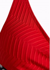 Red swimwear,Black swimwear,Dot swimwear,ROTITA Criss Cross Red Polka Dot Bikini Set