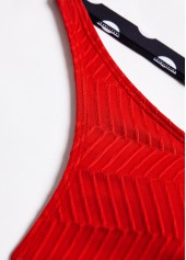 Red swimwear,Black swimwear,Dot swimwear,ROTITA Criss Cross Red Polka Dot Bikini Set