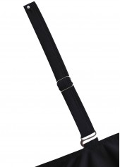 Black swimwear,Dazzle Colorful swimwear,ROTITA Surplice Black Dazzle Colorful Print One Piece Swimwear