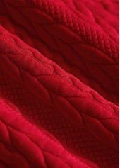 Red plus size,Plaid plus size,Geometric plus size,ROTITA Plus Size Patchwork Red Plaid Turn Down Collar Sweatshirt