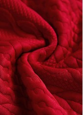 Red plus size,Plaid plus size,Geometric plus size,ROTITA Plus Size Patchwork Red Plaid Turn Down Collar Sweatshirt