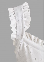 White swimwear,Plain Color swimwear,ROTITA Ruched Bandeau White One Piece Swimwear