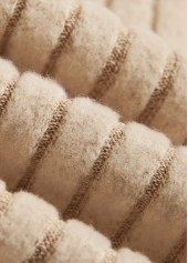 Light Camel plus size,Geometric plus size,ROTITA Plus Size Button Light Camel Geometric Print T Shirt