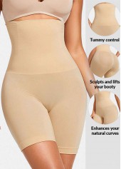Bauchweg-Höschen mit hoher Taille in Hautfarbe