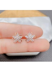 White jewelry,Floral jewelry,Plants jewelry,White Floral Design Copper Geometric Earrings