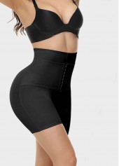 Black intimates,Plain Color intimates,High Waisted Detail Stretch Black Panties