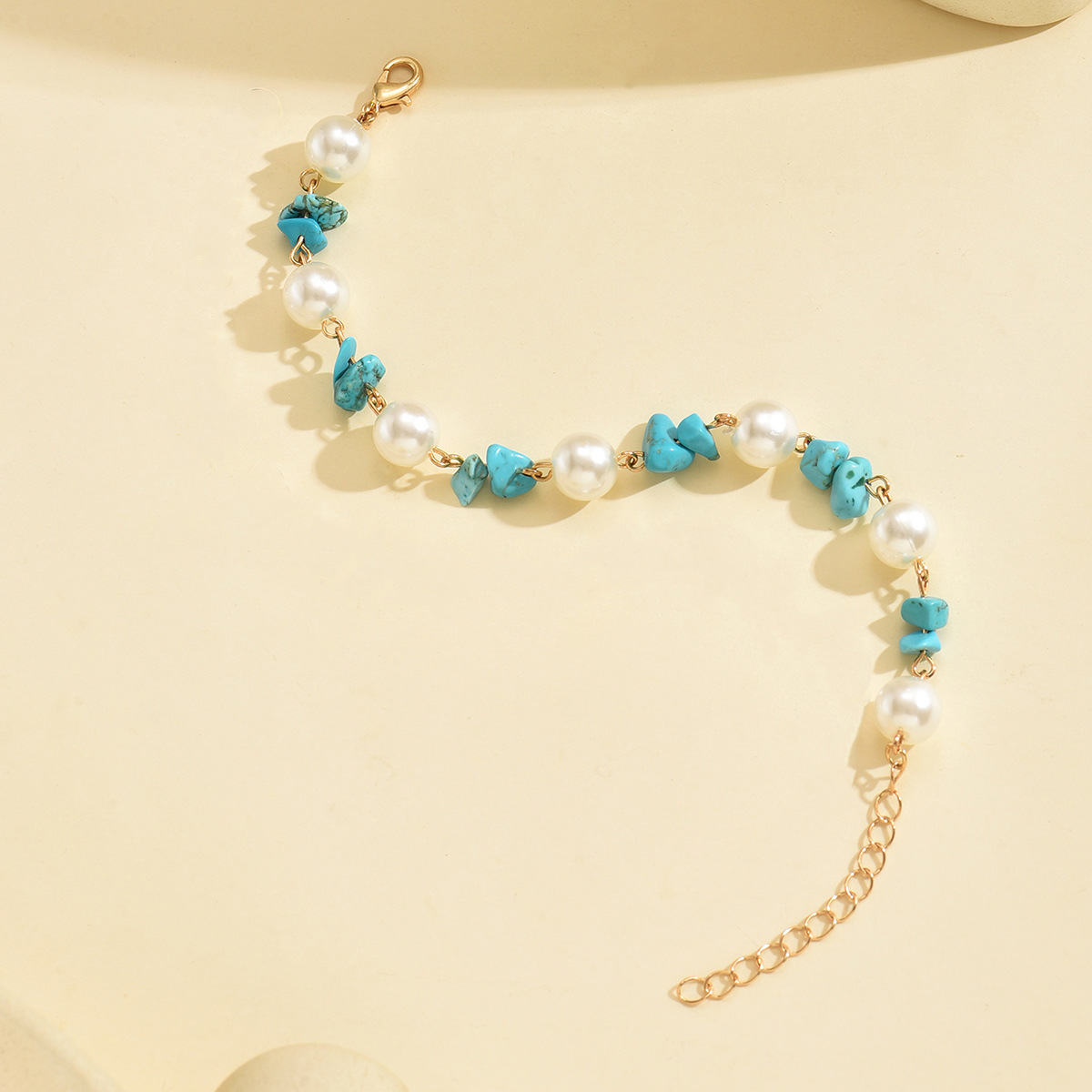 Mint Green jewelry,Pearl Design Mint Green Color Bracelet