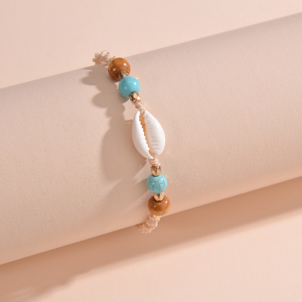 Beige jewelry,Shell Adjustable Design Beige Color Anklet