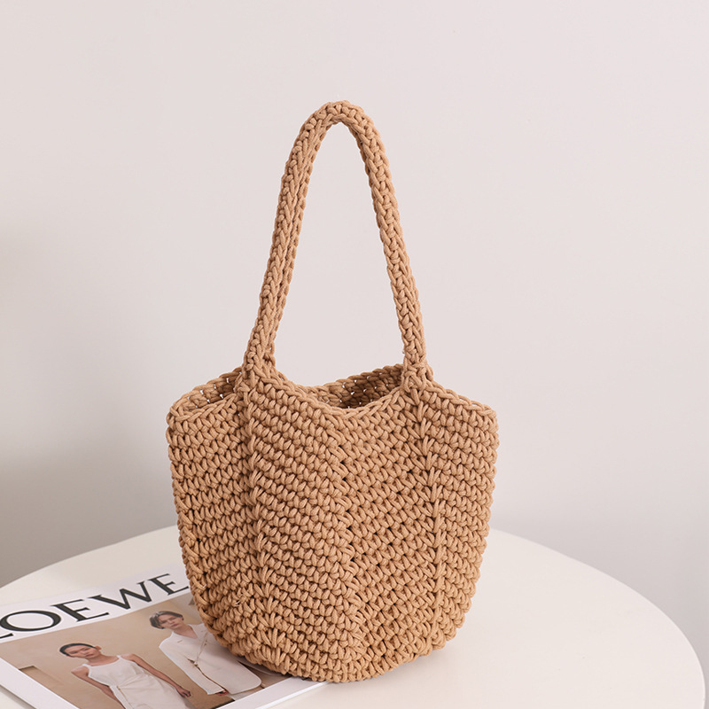 Dark Camel accessories,Plain Color accessories,Dark Camel Color Open Shoulder Bag