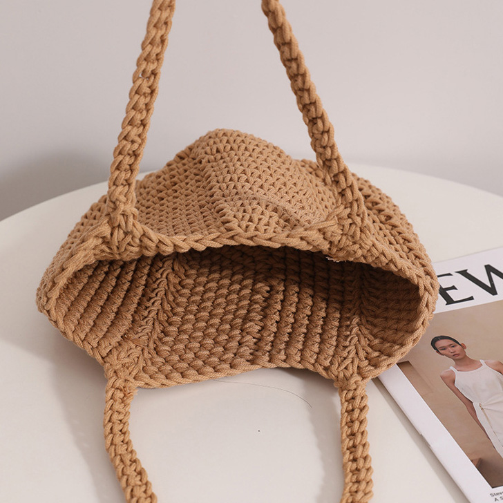 Dark Camel accessories,Plain Color accessories,Dark Camel Color Open Shoulder Bag