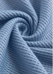 Dusty Blue tops,Plain Color tops,ROTITA Lace Patchwork Dusty Blue V Neck T Shirt