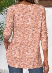 Multi Color tops,Other tops,ROTITA Multi Color V Neck Long Sleeve T Shirt