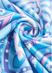 Light Blue dresses,Paisley dresses,Everyday dresses,Casual dresses,ROTITA Plus Size Tummy Coverage Paisley Print Light Blue Dress