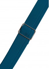 Peacock Blue swimwear,Plain Color swimwear,ROTITA Embroidery Peacock Blue One Piece Swimwear