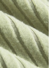 Light Green tops,Plaid tops,ROTITA Patchwork Plaid Light Green Round Neck Long Sleeve Sweatshirt