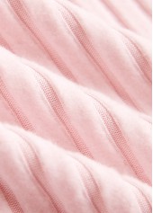 Light Pink tops,Plaid tops,ROTITA Patchwork Plaid Light Pink Turn Down Collar Sweatshirt