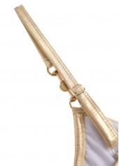 Champagne swimwear,Plain Color swimwear,ROTITA Hot Stamping Champagne One Piece Swimwear