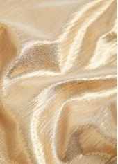 Champagne swimwear,Plain Color swimwear,ROTITA Champagne Lace Up Detail Bikini Set