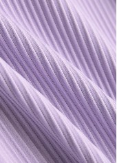 Light Purple swimwear,Plain Color swimwear,ROTITA Criss Cross Light Purple Surplice One Piece Swimdress