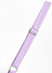 Light Purple swimwear,Plain Color swimwear,ROTITA Criss Cross Light Purple Surplice One Piece Swimdress