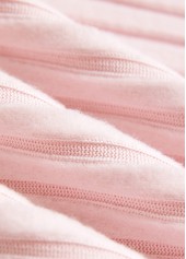 Light Pink tops,Contrast Color tops,ROTITA Button Light Pink Split Neck Long Sleeve Sweatshirt