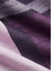 Purple tops,Plaid tops,ROTITA Zipper Plaid Purple Stand Collar Long Sleeve Jacket