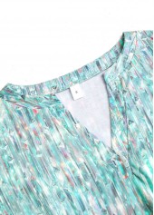 Sage Green plus size,Dazzle Colorful plus size,ROTITA Plus Size Sage Green Dazzle Colorful Print T Shirt