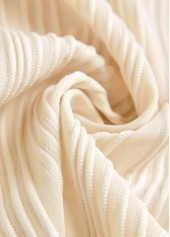 Beige swimwear,Plain Color swimwear,ROTITA Eyelet Beige Tie Jacquard Bikini Set