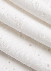 White dresses,Plain Color dresses,Everyday dresses,Casual dresses,ROTITA Tummy Coverage White Round Neck Sleeveless Dress