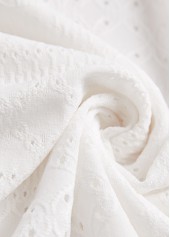 White dresses,Plain Color dresses,Everyday dresses,Casual dresses,ROTITA Tummy Coverage White Round Neck Sleeveless Dress