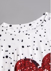 White plus size,Valentine's Day plus size,ROTITA Plus Size White Valentine's Day Print T Shirt