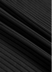 Black swimwear,Tribal swimwear,ROTITA Surplice Black Feathers Print Tankini Set