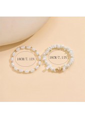 White jewelry,Imitation Pearl Design White Color Bracelet