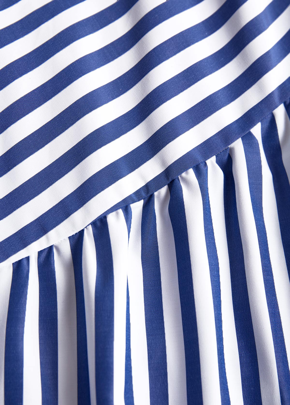 Blue dresses,Striped dresses,Geometric dresses,Everyday dresses,Casual dresses,ROTITA Patchwork Striped Blue A Line V Neck Sleeveless Dress