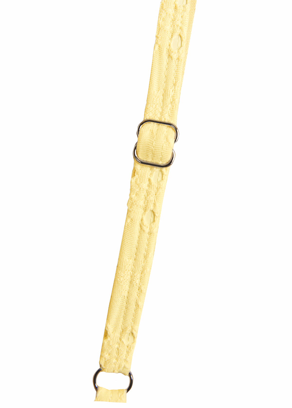 Yellow swimwear,Plain Color swimwear,ROTITA Jacquard Detail Bandeau Yellow Tankini Set