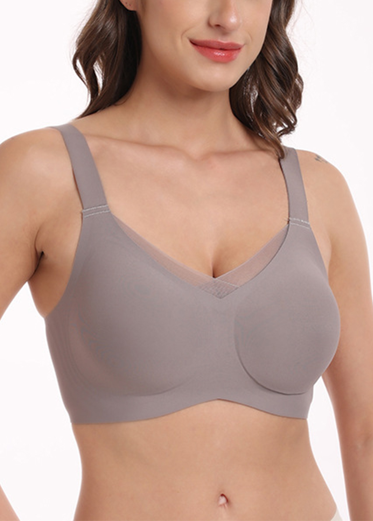 Dusty Purple intimates,Dusty Purple Adjustable V Neck Bra