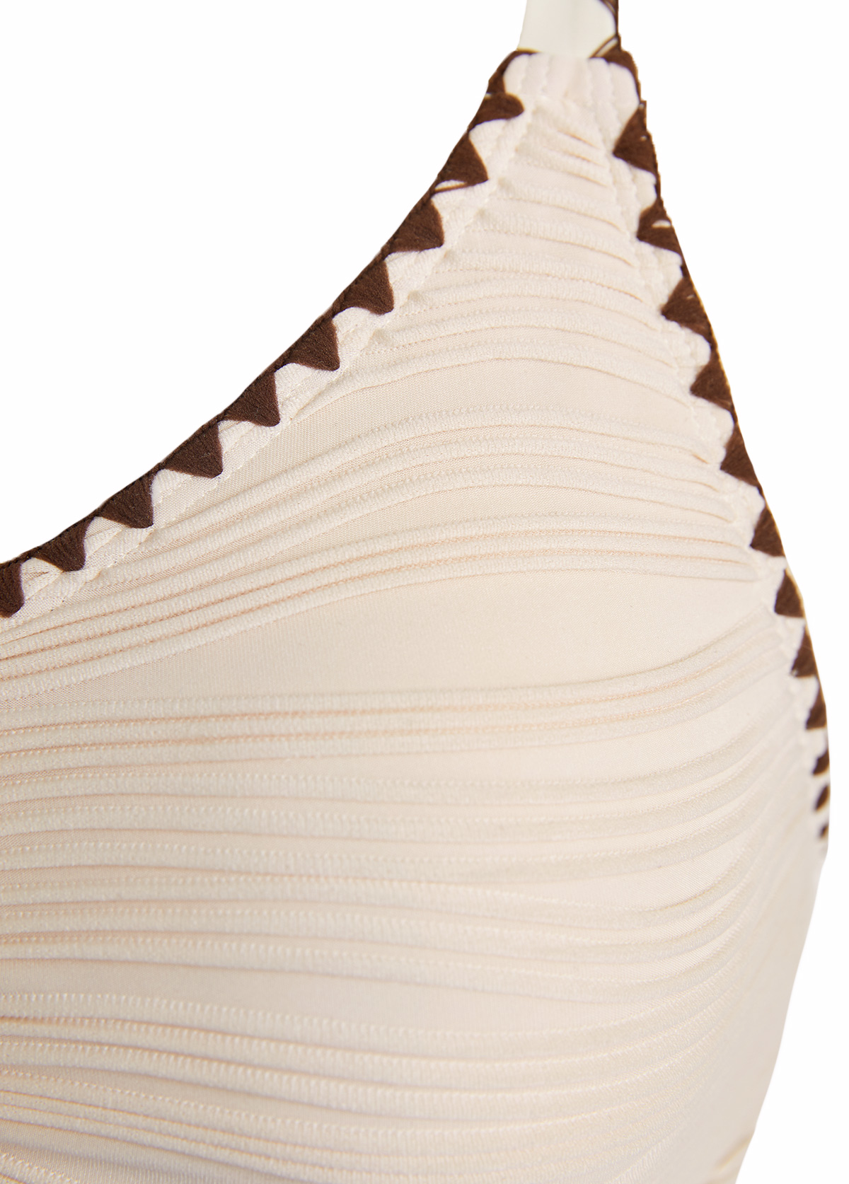 Light Camel swimwear,Plain Color swimwear,ROTITA V-Neck Ruched Light Camel Bikini Set