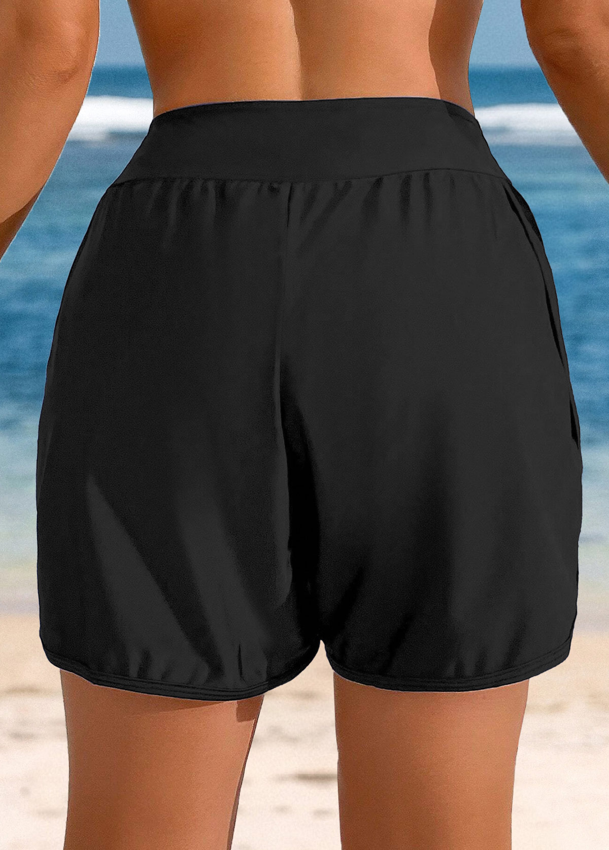 Badeshorts mit hoher Taille in Weiß von Rotita