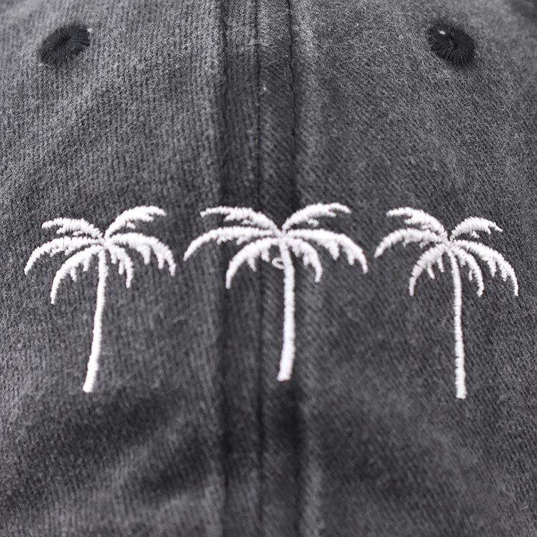 Dark Grey Marl accessories,Plants accessories,Tropical Plants Print Dark Grey Marl Hat Baseball Cap