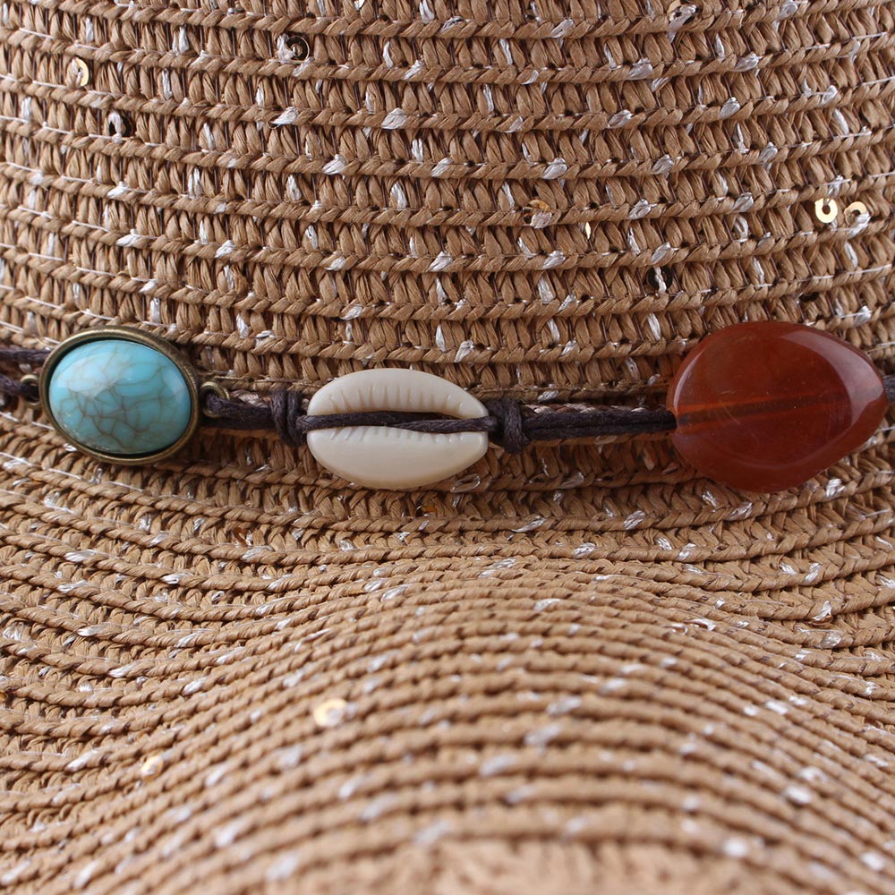 Light Camel accessories,Plain Color accessories,Wide Brim Light Camel Straw Visor Hat